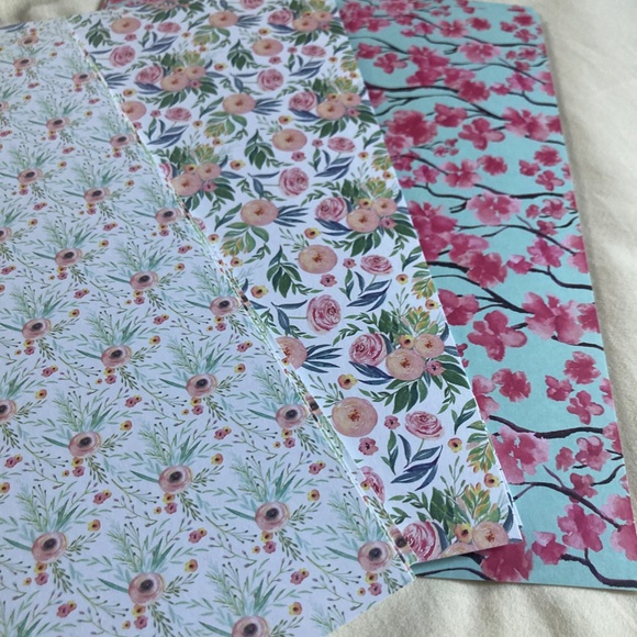 Rifle Floral Watercolor Card-stock NWOT Scrapbook Craft Paper - Picture 5 of 9